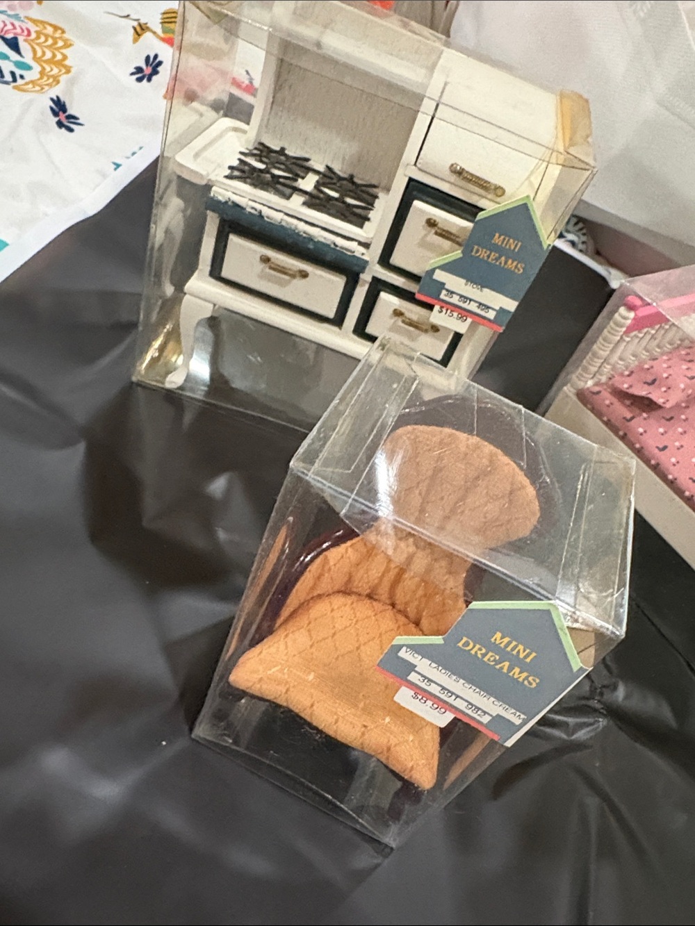 vintage dollhouse stove lot set